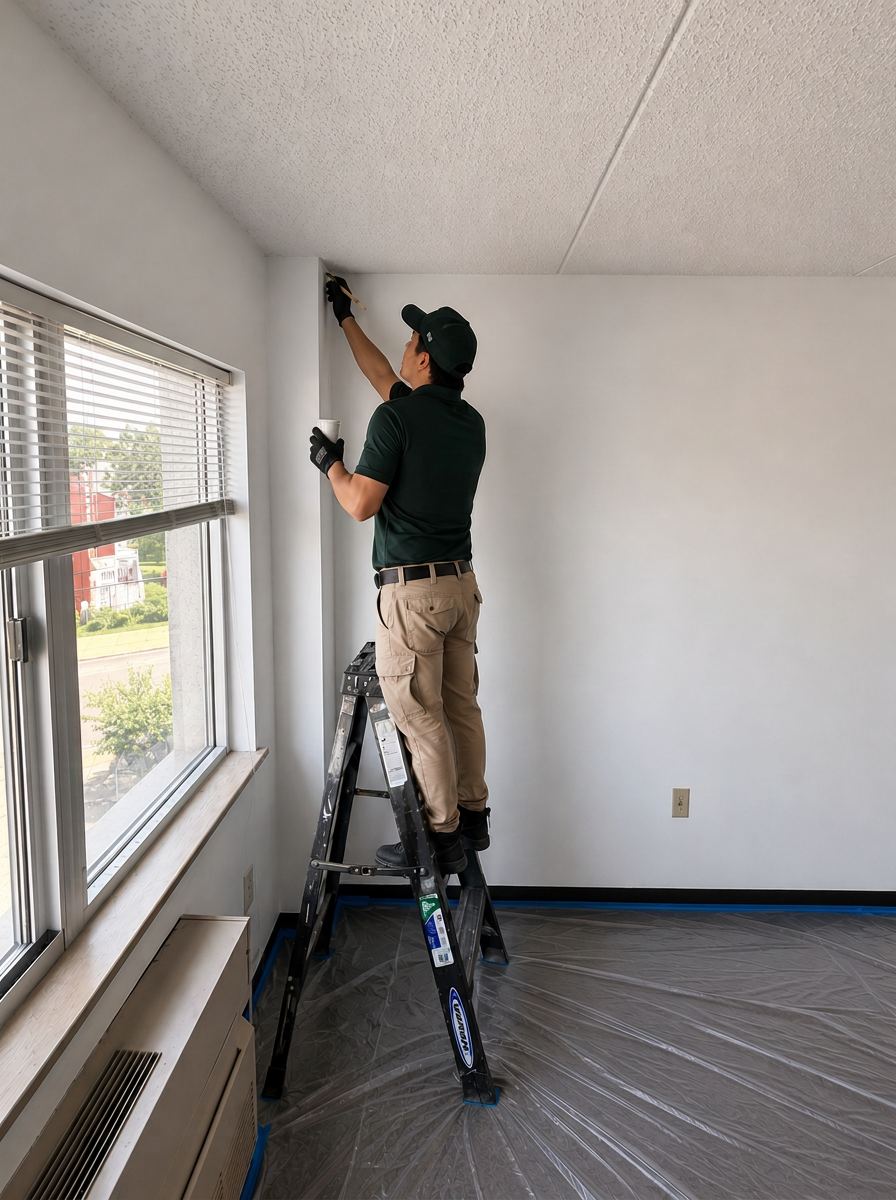 Interior repaint documented by product, finish, and color.
