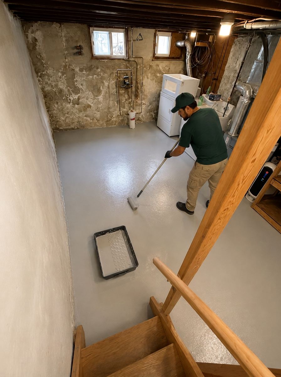 Ongoing property repairs documented for the owner's maintenance file.